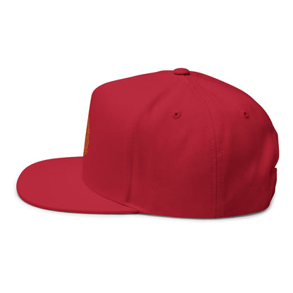 Stylish Flat Bill Cap with Custom Embroidery | Trendy Snapback Hat, Sports Cap, Casual Headwear, Gift for Him/Her, Fashion Accessory