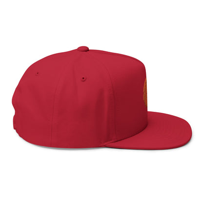 Stylish Flat Bill Cap with Custom Embroidery | Trendy Snapback Hat, Sports Cap, Casual Headwear, Gift for Him/Her, Fashion Accessory