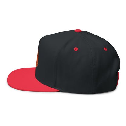 Stylish Flat Bill Cap with Custom Embroidery | Trendy Snapback Hat, Sports Cap, Casual Headwear, Gift for Him/Her, Fashion Accessory