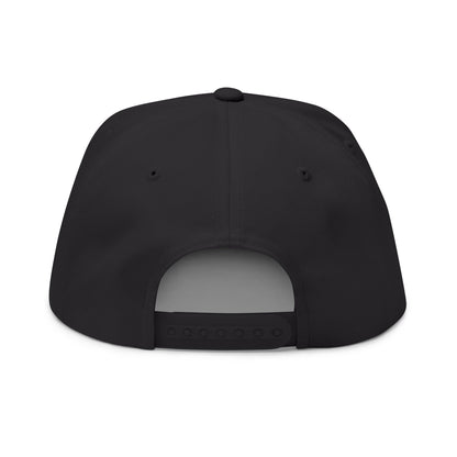 Stylish Flat Bill Cap with Custom Embroidery | Trendy Snapback Hat, Sports Cap, Casual Headwear, Gift for Him/Her, Fashion Accessory