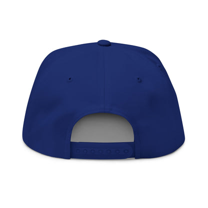 Stylish Flat Bill Cap with Custom Embroidery | Trendy Snapback Hat, Sports Cap, Casual Headwear, Gift for Him/Her, Fashion Accessory